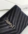 Клатч Saint Laurent Monogram Envelope Chain Wallet